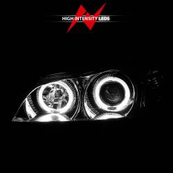Anzo USA - Anzo USA 121078 Projector Headlights w/LED Halo Chrome for I30/I35 - Image 6