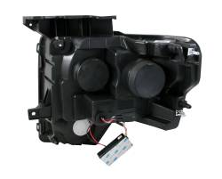 Anzo USA - Anzo USA 111298 Black Projector Headlight Set w/CCFL Halo 09-14 Ford F150 - Image 2