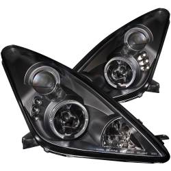 Anzo USA - Anzo USA 121387 Projector Headlight Set w/LED Halo Black for 00-05 Toyota Celica - Image 1