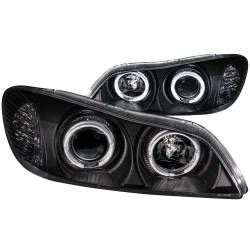 Anzo USA - Anzo USA 121077 Projector Headlight Set w/LED Halo Black for I30/I35 - Image 1