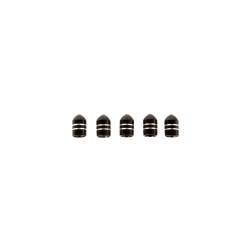 Rugged Ridge - Rugged Ridge 16715.26 Tire Valve Stem Cap 5 Piece Aluminum Black - Image 1