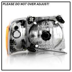 Spyder Auto - Spyder Auto 9042621 OEM Style Headlight w/Corner Chrome for 01-05 Explorer Sport - Image 4