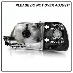 Spyder Auto - Spyder Auto 9042638 OEM Headlights w/Corner 4Pc Black for 97-03 Expedition/F150 - Image 4