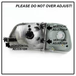 Spyder Auto - Spyder Auto 9042645 OEM Headlights w/Corner 4Pc Chrome for 97-03 Expedition/F150 - Image 4