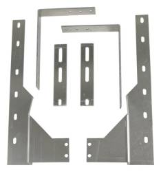 Gatorback - Gatorback Universal Dual Wheel 19"-21" Rear Mud Flap Brackets-Silver GB758054 - Image 1