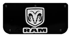 Gatorback - Gatorback Replacement 12" Mud Flap Plate Black for RAM Head Logo GB755697 - Image 1