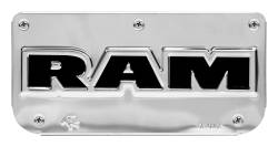 Gatorback - Gatorback Replacement 12" Mud Flap Plate Stainless for RAM Text Logo GB755489 - Image 1