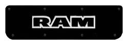 Gatorback - Gatorback Replacement 19"-21" Mud Flap Plate Black for RAM Text Logo GB759713 - Image 1