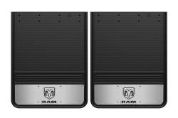 Gatorback - Gatorback 19"x24" Rear Dually Black Mud Flaps for RAM Head Logo GB1924RV - Image 1