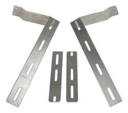 Gatorback - Gatorback Universal Single Wheel 12" Rear Mud Flap Brackets-Silver GB758053 - Image 1