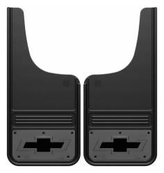 Gatorback - Gatorback 12"x26" Cut-Style Black Mud Flaps Bowtie Logo GM1226CUTBT - Image 1