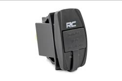Rough Country Suspension Systems - Rough Country 2x1 USB Charger Switch Insert Black 709USB - Image 2