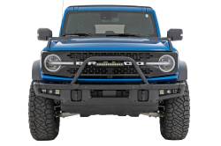 Rough Country Suspension Systems - Rough Country 51116 Black Front Bumper Safari Bar w/LED for 21-25 Ford Bronco - Image 2