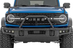 Rough Country Suspension Systems - Rough Country 51115 3" Black Front Bumper Safari Bar w/LED for 21-26 Bronco - Image 3