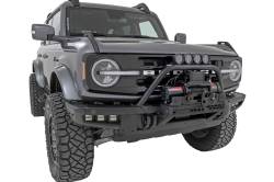 Rough Country Suspension Systems - Rough Country 51111 3.5" Black Front Bumper Safari Bar w/LED for 21-26 Bronco - Image 3