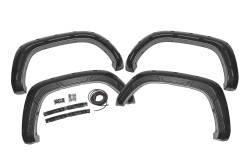 Rough Country Suspension Systems - Rough Country A-T11621 Defender Black Fender Flares for 16-23 Toyota Tacoma - Image 1