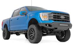 Rough Country Suspension Systems - Rough Country 10809A High Clearance Black Front Bumper for 21-23 Ford F150 - Image 2