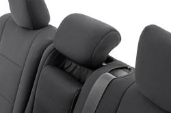 Rough Country Suspension Systems - Rough Country 91046 Front/Rear Seat Covers Black for 11-22 Grand Cherokee WK2 - Image 6