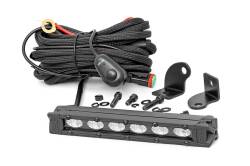 Rough Country Suspension Systems - Rough Country 70416ABL Black Series 6" Slimline LED Light Bar EACH - Image 1