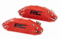 Rough Country Suspension Systems - Rough Country 71106A Fr/Rr Caliper Covers Red for 19-26 Silverado/Sierra 1500 - Image 5
