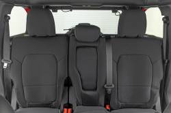 Rough Country Suspension Systems - Rough Country Front/Rear Seat Covers Black 21-25 Ford Bronco 4DR 91059 - Image 5