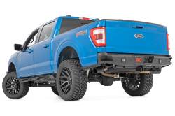 Rough Country Suspension Systems - Rough Country 10810A Heavy Duty Black Rear Bumper for 21-23 Ford F150 - Image 2