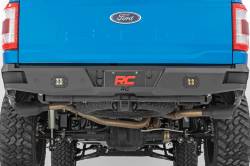 Rough Country Suspension Systems - Rough Country 10810A Heavy Duty Black Rear Bumper for 21-23 Ford F150 - Image 4