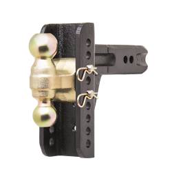 Husky Towing - Husky Towing 2.5" Dual-Ball Adjustable 6" Drop Trailer Hitch Ball Mount 33254 - Image 1