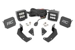 Rough Country Suspension Systems - Rough Country 96103 A-Pillar 2" LED Pod Ditch Light Kit Black for Cfmoto Uforce - Image 1