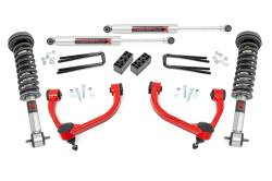 Rough Country Suspension Systems - Rough Country 54540RED 3" M1 Strut Suspension Lift Kit for 14-20 Ford F150 4WD - Image 1
