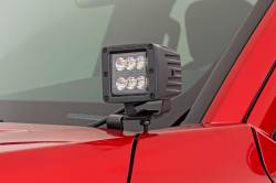 Rough Country Suspension Systems - Rough Country 72102 A-Pillar 2" LED Ditch Light Kit Flood for 24-26 Tacoma - Image 1