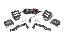 Rough Country Suspension Systems - Rough Country 72102 A-Pillar 2" LED Ditch Light Kit Flood for 24-26 Tacoma - Image 2