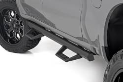Rough Country Suspension Systems - Rough Country SRL2 Drop Step Nerf Bars Black 19-26 Silverado/Sierra Crew 11019 - Image 1