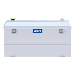 UWS - UWS ST-75-COMBO-W White 75-Gallon Steel-Aluminum Combo Transfer Tank - Image 2