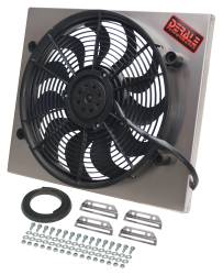 Derale - Derale 16821 Powerpack High Output Single 17" Electric Fan/Aluminum Shroud Kit - Image 1