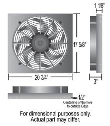Derale - Derale 16821 Powerpack High Output Single 17" Electric Fan/Aluminum Shroud Kit - Image 2