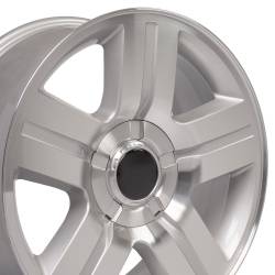 OE Wheels CV84 20x8.5 6x5.5 31mm Silver/Machined CV84-20085-6550-31MS