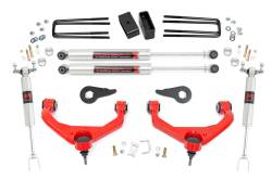 Rough Country Suspension Systems - Rough Country 97540RED 3.5" M1 Lift Kit w/OVLDs for 11-19 Silv/Sra 2500/3500HD - Image 1