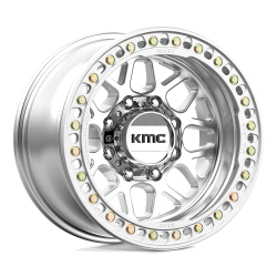 KMC - KMC Wheels KM235 GRENADE CRAWL BEADLOCK 17x9 8x6.5 -38mm Silver KM23579080538N - Image 1