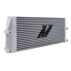 Mishimoto - Mishimoto MMOC-SSO-17SL Silver Heavy-Duty Oil Cooler 17" Core Same-Side Outlets - Image 1