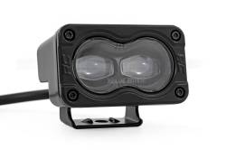 Rough Country Suspension Systems - Rough Country Black Series 3" LED Pod Lights SAE Fog-Amber Pair 70911 - Image 2