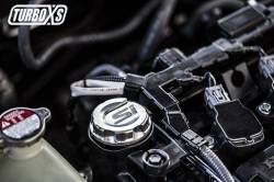 Turbo XS - Turbo XS HC-OC-GRY-SI Oil Cap for 2017 Honda Civic - Image 2