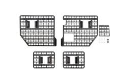 BuiltRight Industries - BuiltRight 102014 BedSide Rack 4-Set for 17-23 Ford F250/F350/F450 w/o Pro Power - Image 1