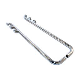 Patriot Exhaust - Patriot Exhaust H1284 Chrome Slant Style Lake Pipe Side Exhaust - Image 1
