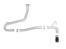 aFe Power - aFe 49-37017NM-B 2.5" Axle-Back Exhaust w/blk Tip No Muffler for 18-23 Kona 1.6 - Image 2