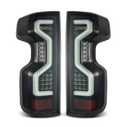 AlphaRex - AlphaRex 620070 Jet Black LED Taillights 19-25 Chevy Silverado 1500/2500/3500 - Image 1