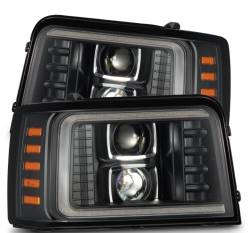 AlphaRex - AlphaRex 880268 Black LED Projector Headlights for 92-96 Ford OBS & Bronco - Image 1