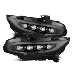 AlphaRex - AlphaRex 880492 Alpha Black LED Projector Headlights for 16-21 Honda Civic - Image 1