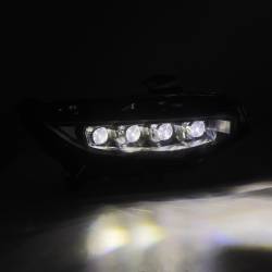 AlphaRex - AlphaRex 880492 Alpha Black LED Projector Headlights for 16-21 Honda Civic - Image 2