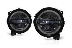 Attica 4x4 - Attica 4x4 CHATT0771-B-SQ Rogue LED Proj. Headlights for 18+ Wrangler/Gladiator - Image 1